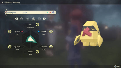 Pokemon Legends: Arceus Shiny Alpha Nosepass Max Effort Levels 6IV-EV Trained - Pokemon4Ever