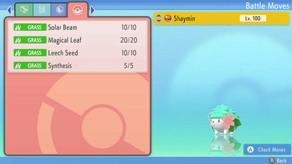 Pokemon Brilliant Diamond and Shining Pearl Shaymin 6IV-EV Trained - Pokemon4Ever