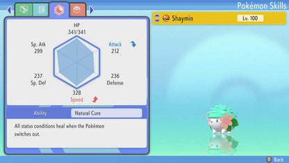 Pokemon Brilliant Diamond and Shining Pearl Shaymin 6IV-EV Trained - Pokemon4Ever