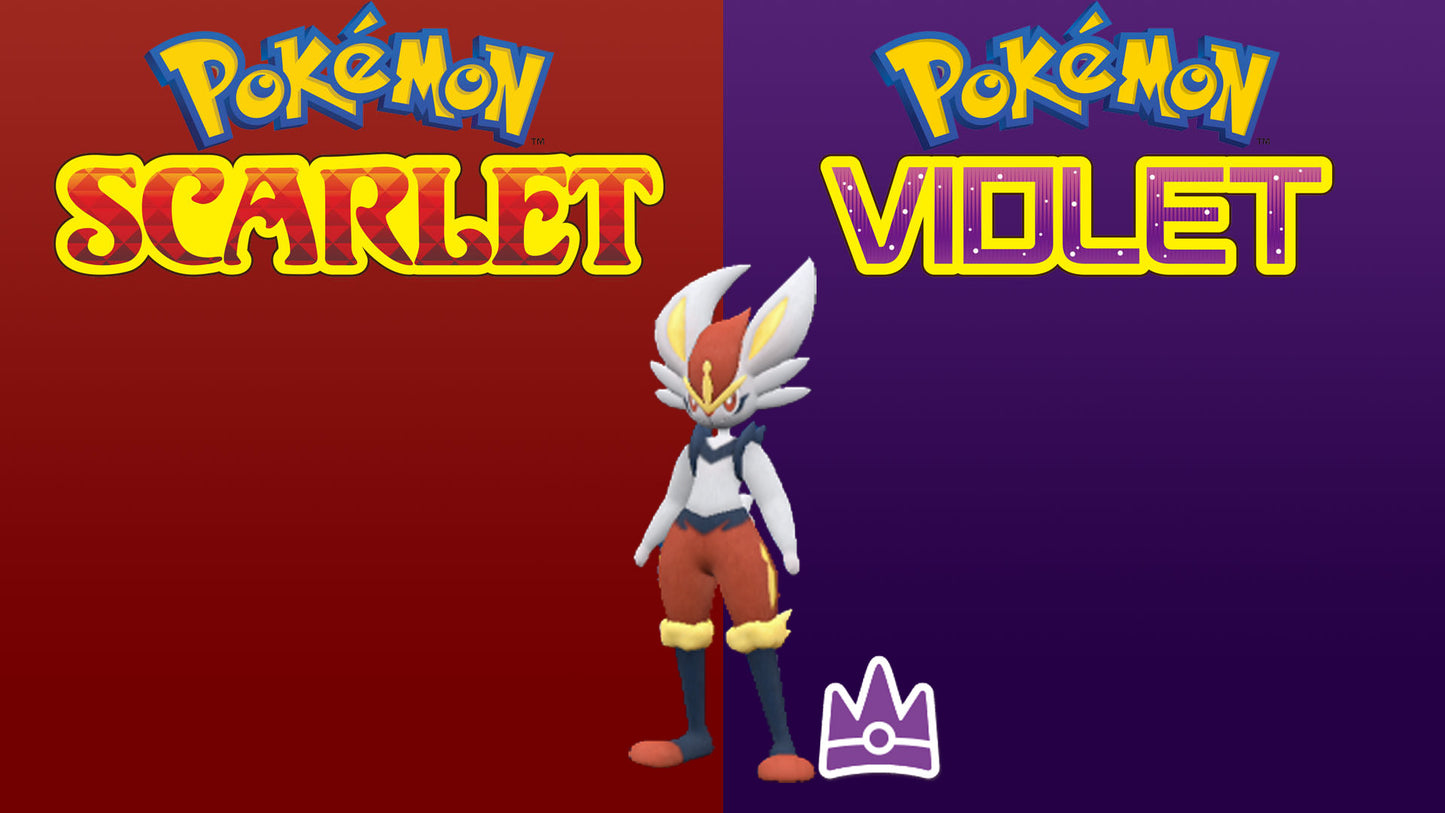 Pokemon Scarlet and Violet Cinderace The Unrivaled 6IV-EV Trained - Pokemon4Ever