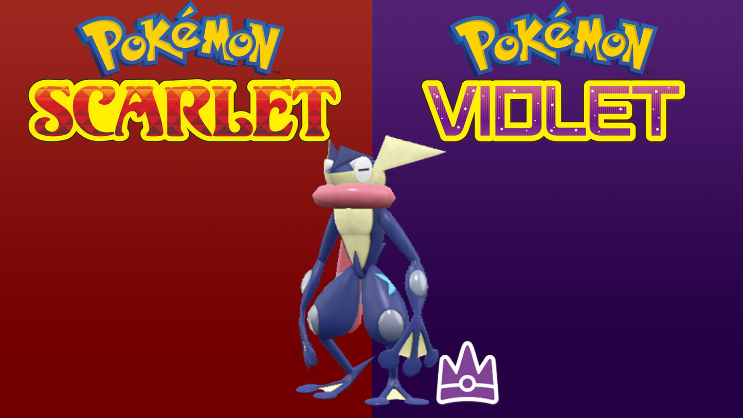 Pokemon Scarlet and Violet Shiny Greninja 6IV-EV Trained – Pokemon4Ever