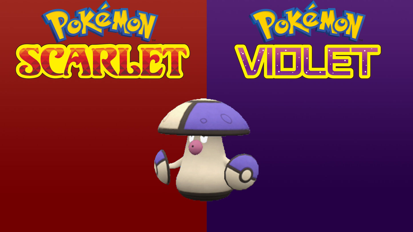 Pokemon Scarlet and Violet Shiny Amoonguss 6IV-EV Trained - Pokemon4Ever