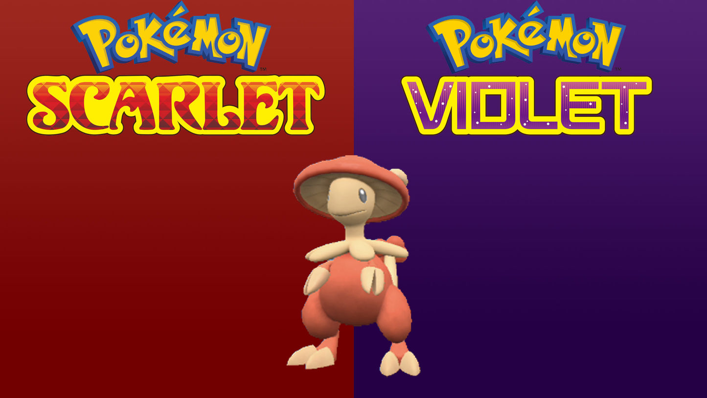 Pokemon Scarlet and Violet Shiny Breloom 6IV-EV Trained - Pokemon4Ever
