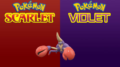 Pokemon Scarlet and Violet Shiny Crabrawler