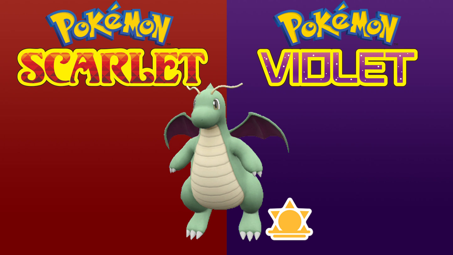 Pokemon Scarlet and Violet Marked Shiny Dragonite 6IV-EV Trained - Pokemon4Ever