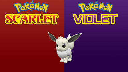 Pokemon Scarlet and Violet Shiny Eevee 6IV-EV Trained - Pokemon4Ever
