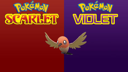 Pokemon Scarlet and Violet Shiny Fletchling 6IV-EV Trained - Pokemon4Ever
