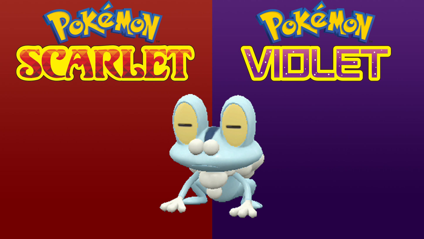 Pokemon Scarlet and Violet Shiny Froakie 
