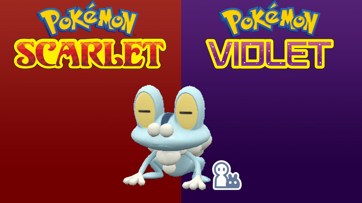 Pokemon Scarlet and Violet Marked Shiny Froakie 6IV-EV Trained - Pokemon4Ever