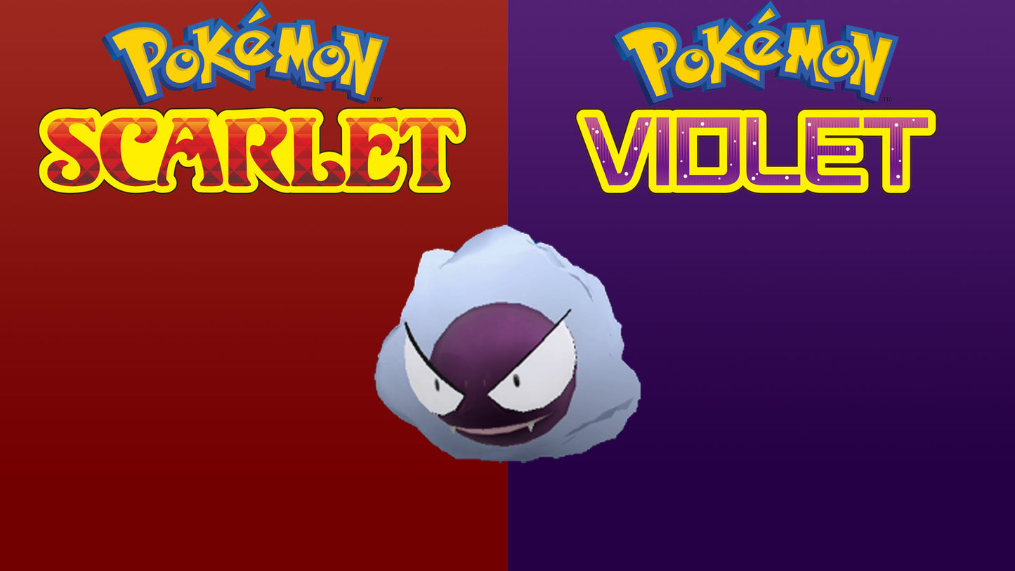 Pokemon Scarlet and Violet Shiny Gastly 6IV-EV Trained - Pokemon4Ever
