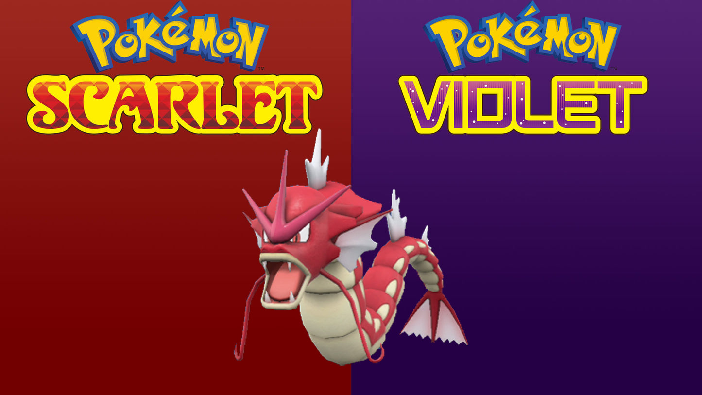 Pokemon Scarlet and Violet Shiny Gyarados 6IV-EV Trained - Pokemon4Ever