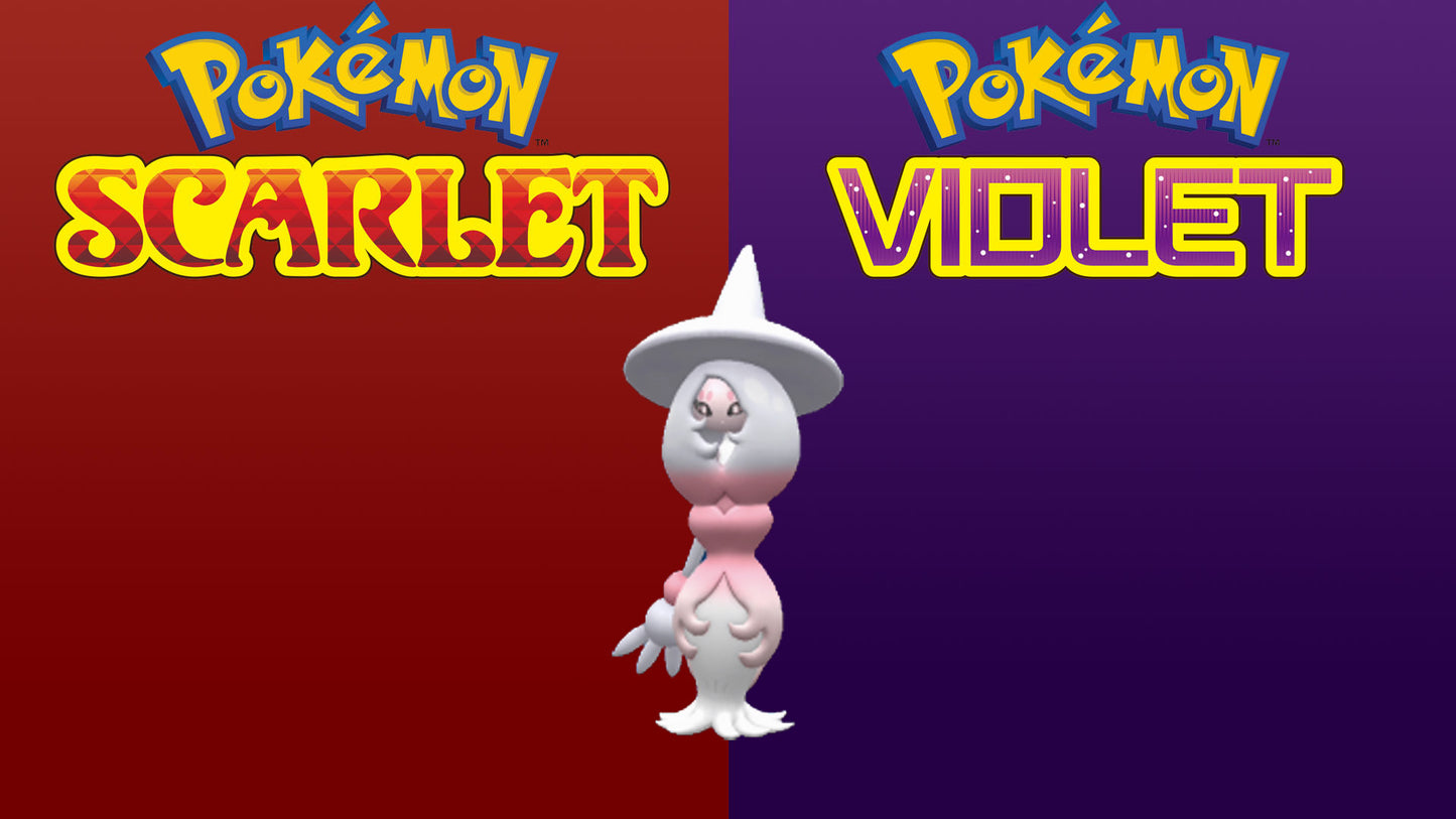 Pokemon Scarlet and Violet Shiny Hatterene 6IV-EV Trained - Pokemon4Ever