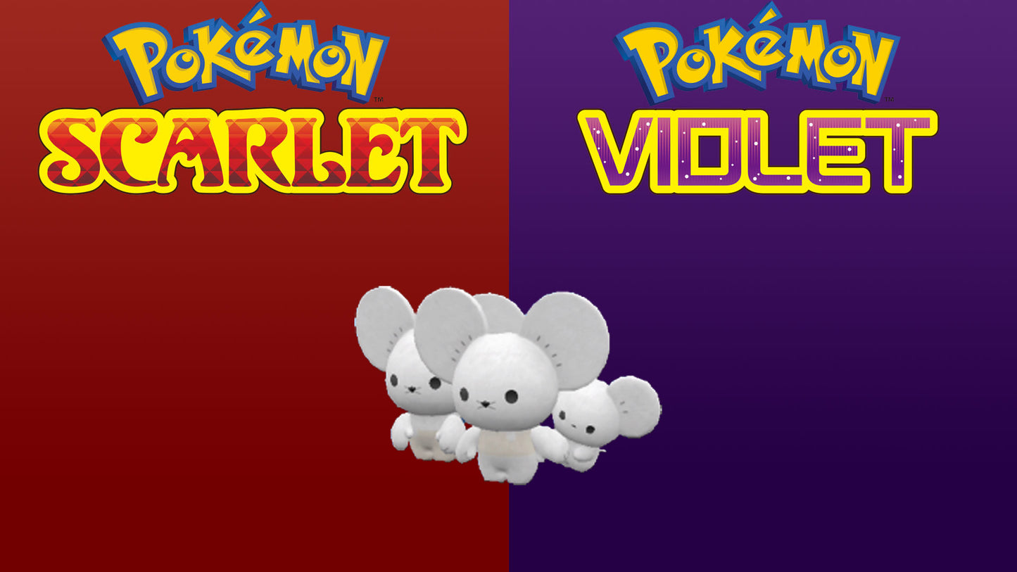 Pokemon Scarlet and Violet Shiny Maushold-Family Of Three 6IV-EV Trained - Pokemon4Ever