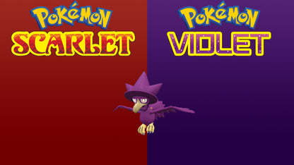 Pokemon Scarlet and Violet Shiny Murkrow 6IV-EV Trained - Pokemon4Ever