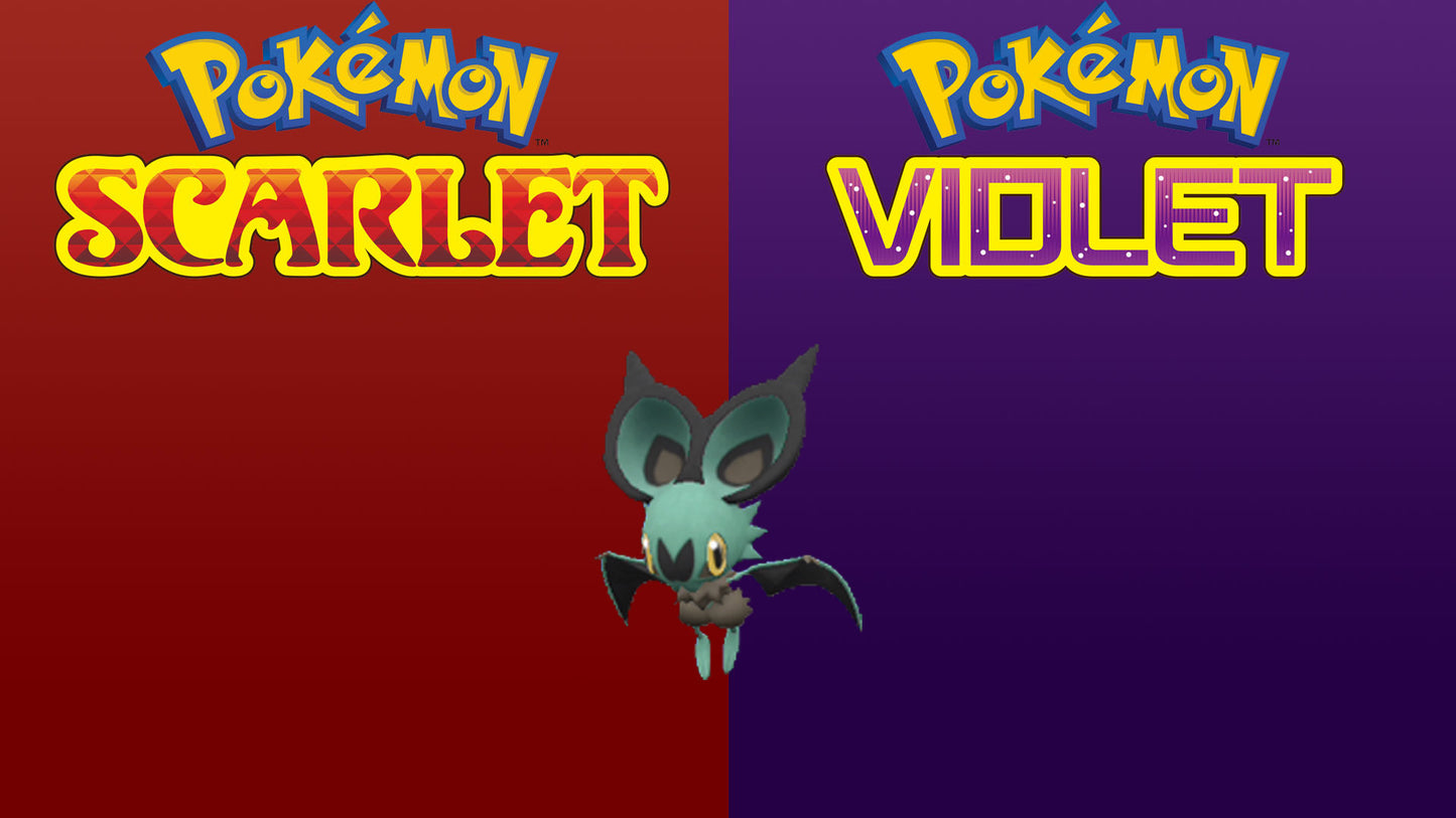 Pokemon Scarlet and Violet Shiny Noibat 6IV-EV Trained - Pokemon4Ever
