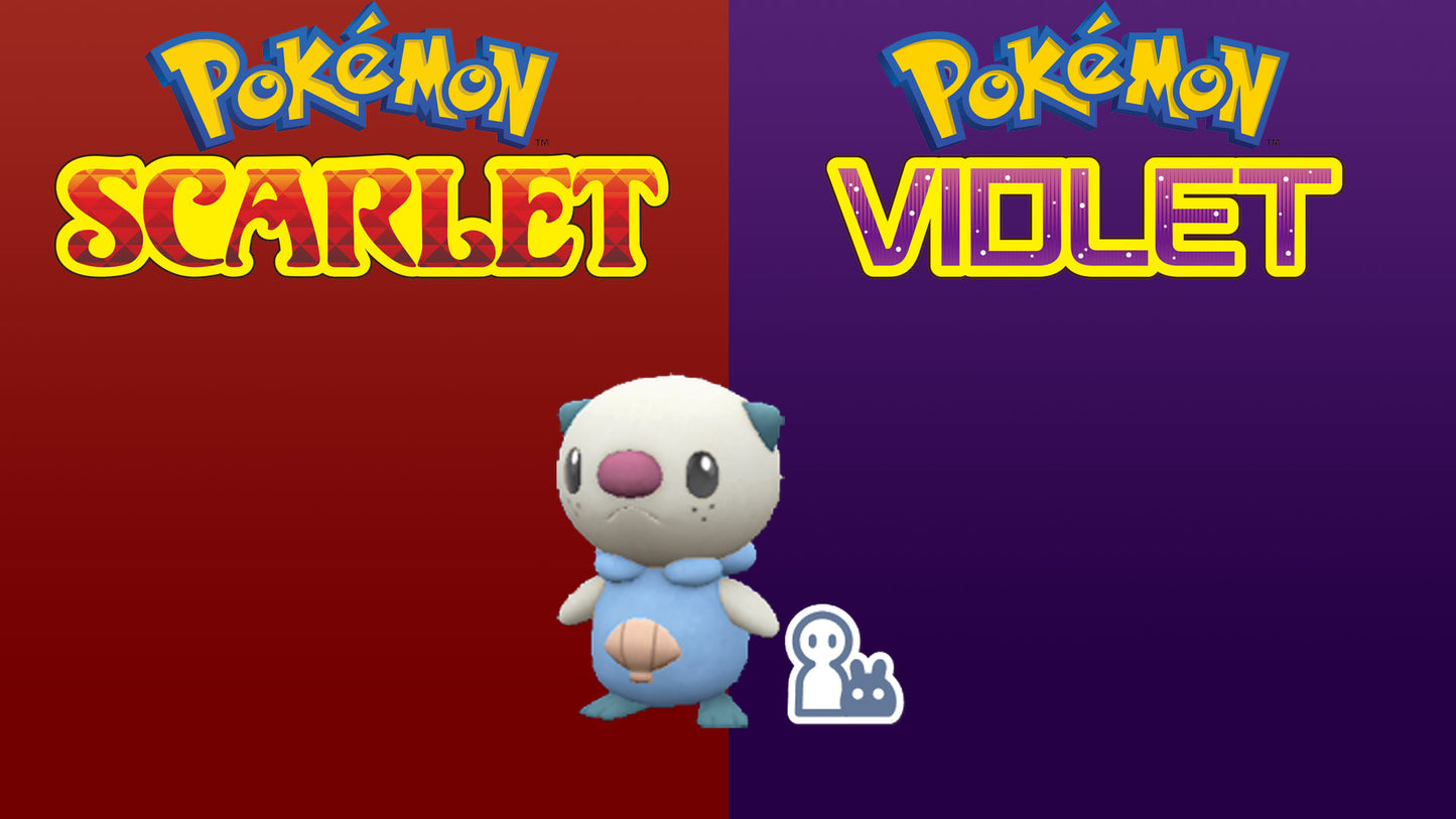 Pokemon Scarlet and Violet Marked Shiny Oshawott 6IV-EV Trained - Pokemon4Ever