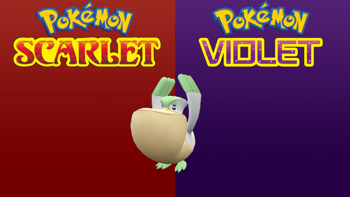 Pokemon Scarlet and Violet Shiny Pelipper 6IV-EV Trained - Pokemon4Ever