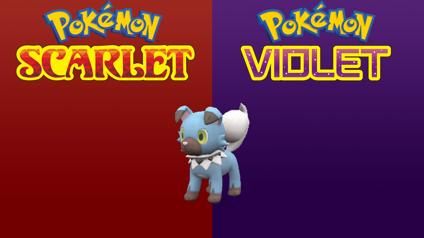 Pokemon Scarlet and Violet Shiny Rockruff