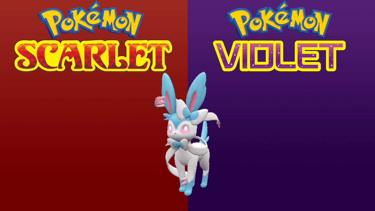 Pokemon Scarlet and Violet Shiny Sylveon 6IV-EV Trained - Pokemon4Ever