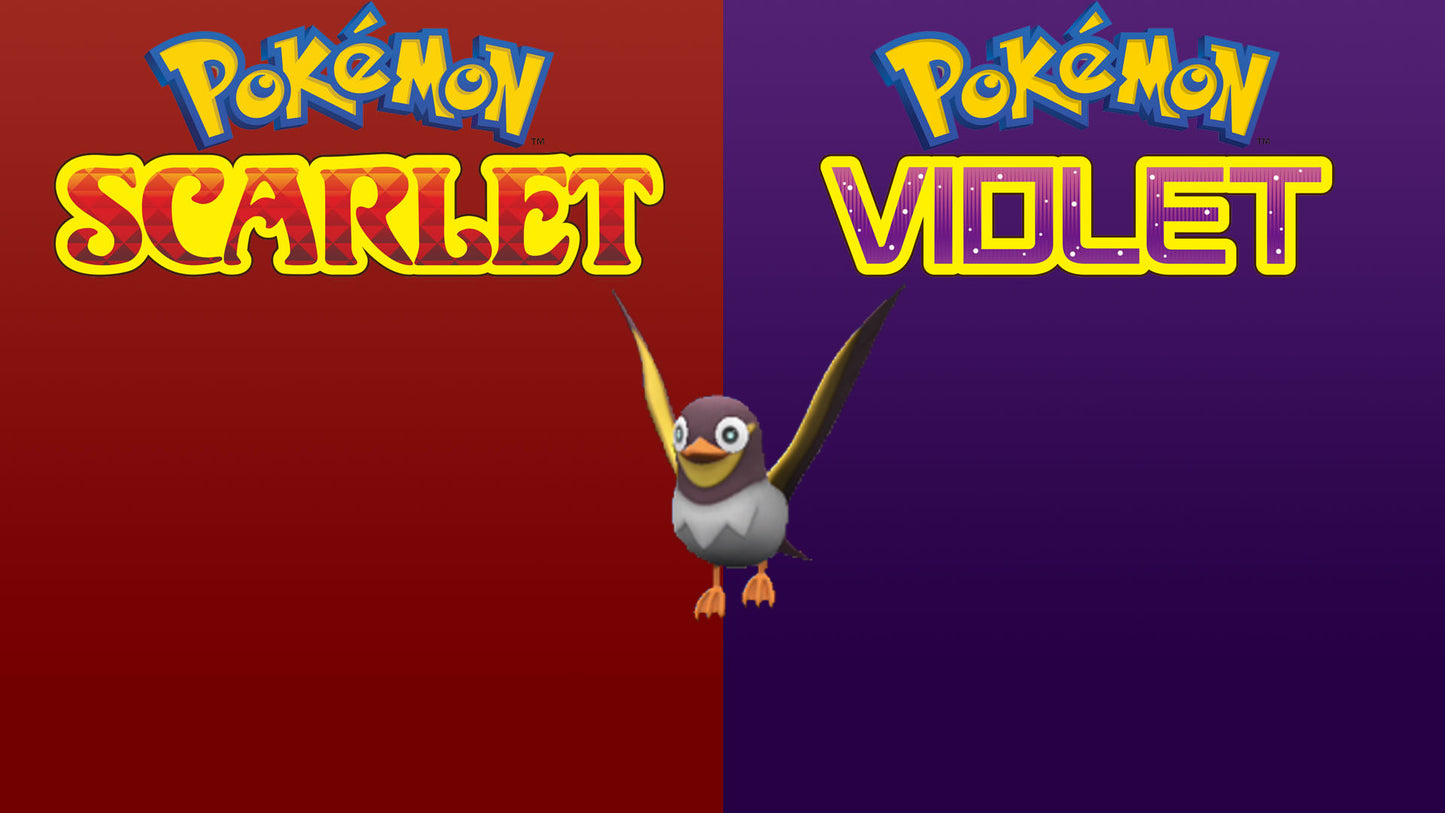 Pokemon Scarlet and Violet Wattrel 6IV-EV Trained - Pokemon4Ever